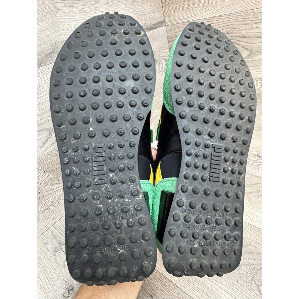 Puma Future Rider Game On Black Green Yellow sneaker shoes men's size 11 - Picture 4 of 12